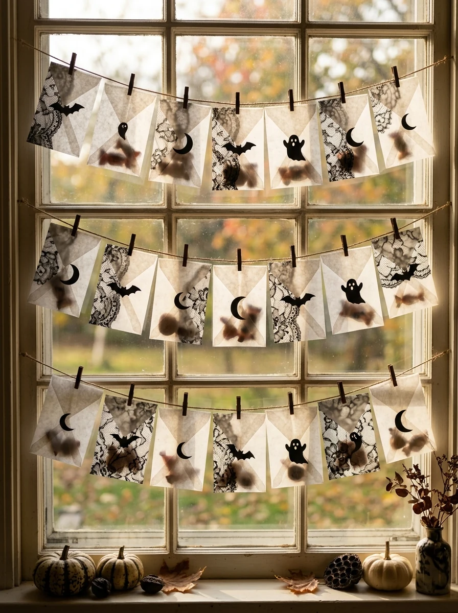 Mini haunted house village Halloween advent calendar