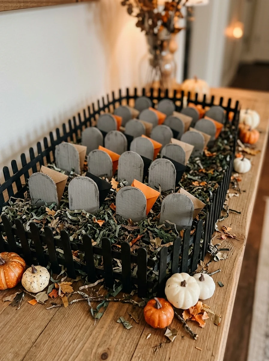 Mini haunted house village Halloween advent calendar