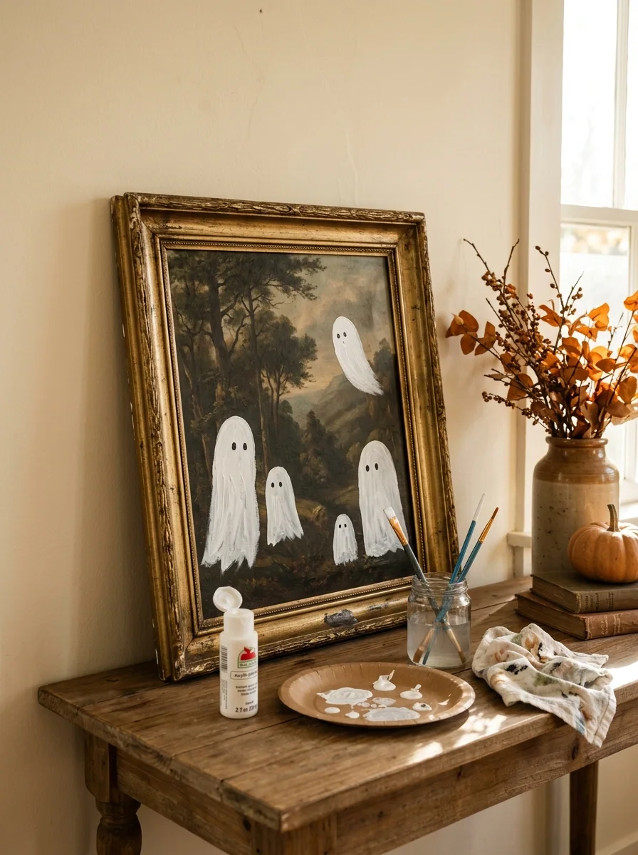 Thrifted Frame Ghost Art