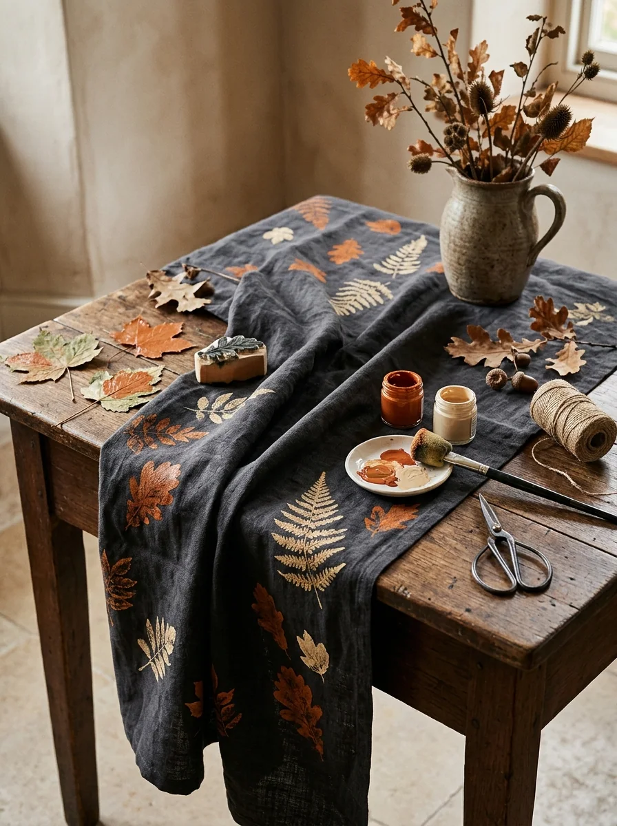 Charcoal Tablecloth Transformation