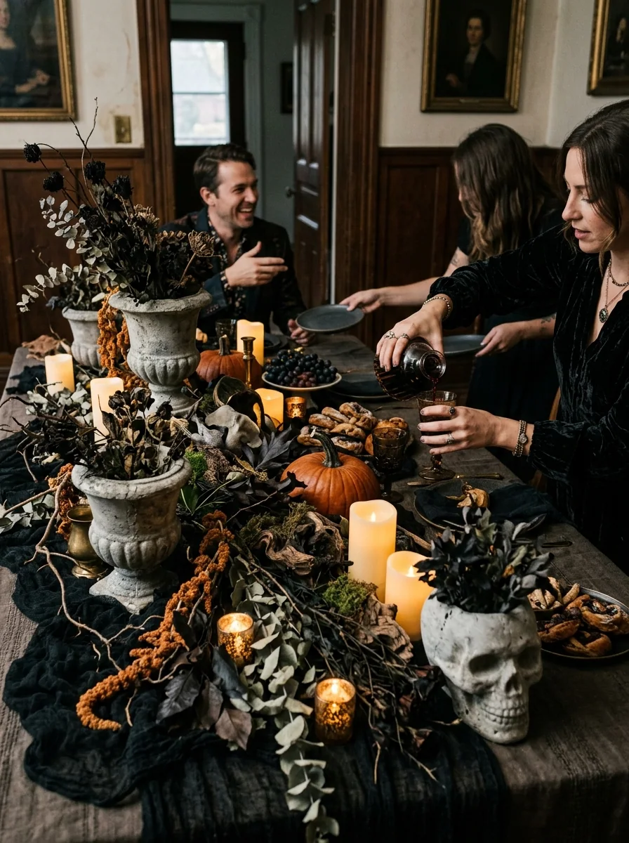 No-Flame Gothic Centerpiece