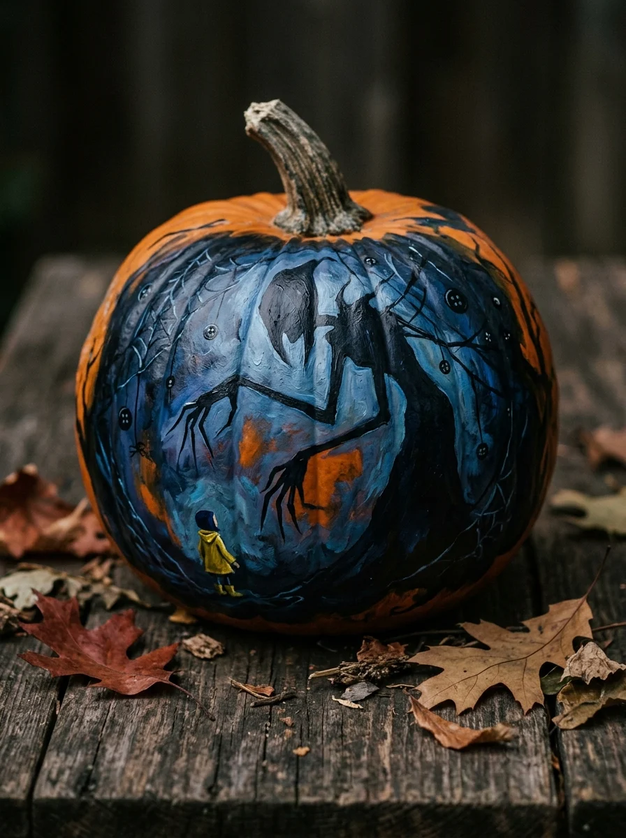 Black Button-Eye Pumpkin