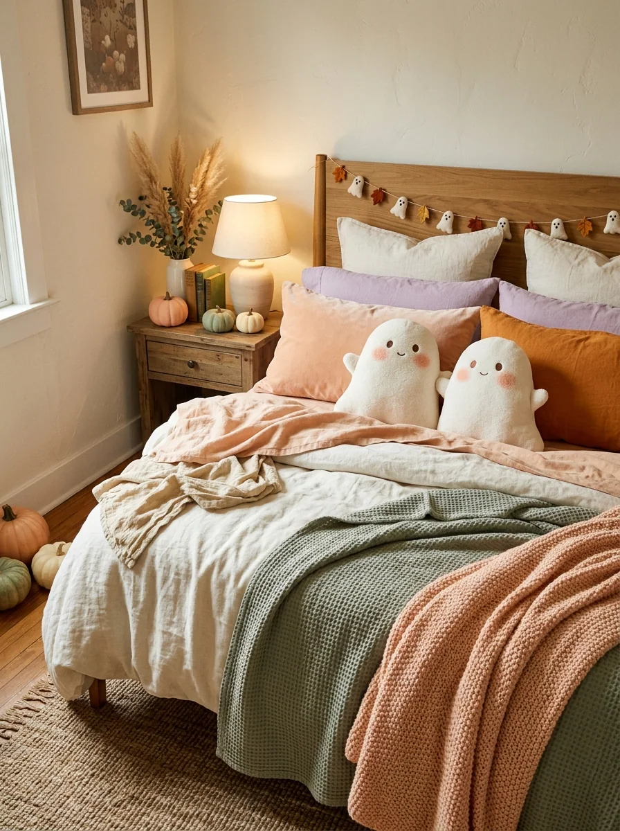 Blushing Ghost Bed Pillows