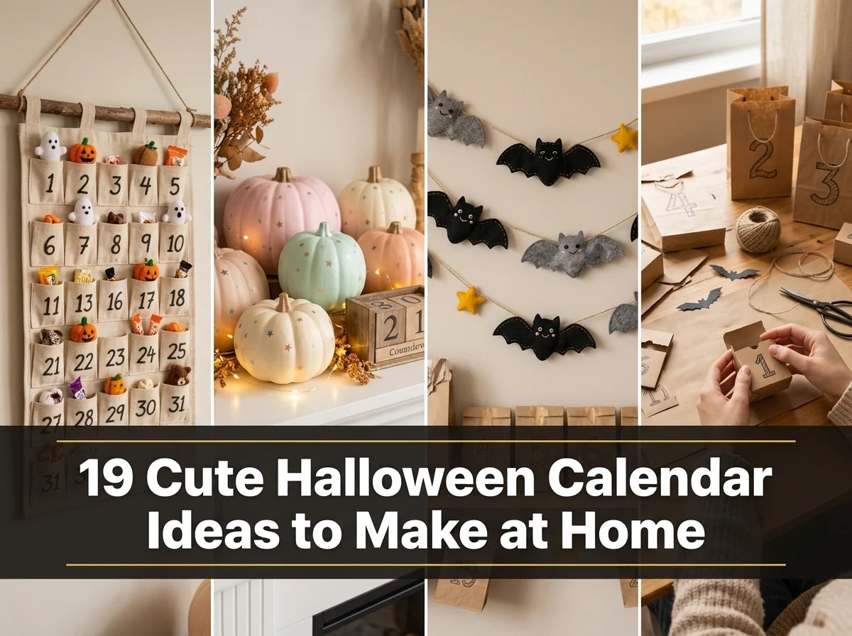 19 Cute Halloween Calendar Ideas to Make at Home