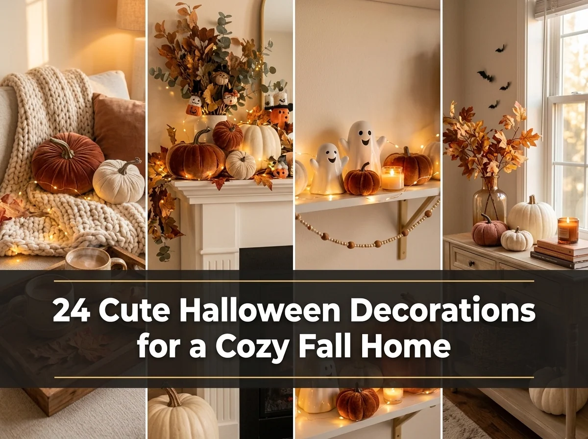 24 Cute Halloween Decorations for a Cozy Fall Home