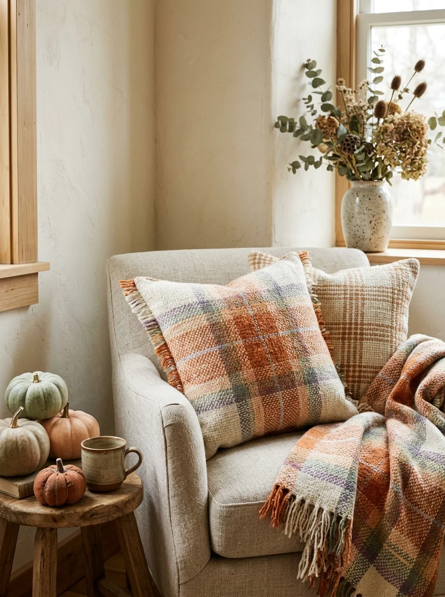 Harvest Plaid Pillow Pair