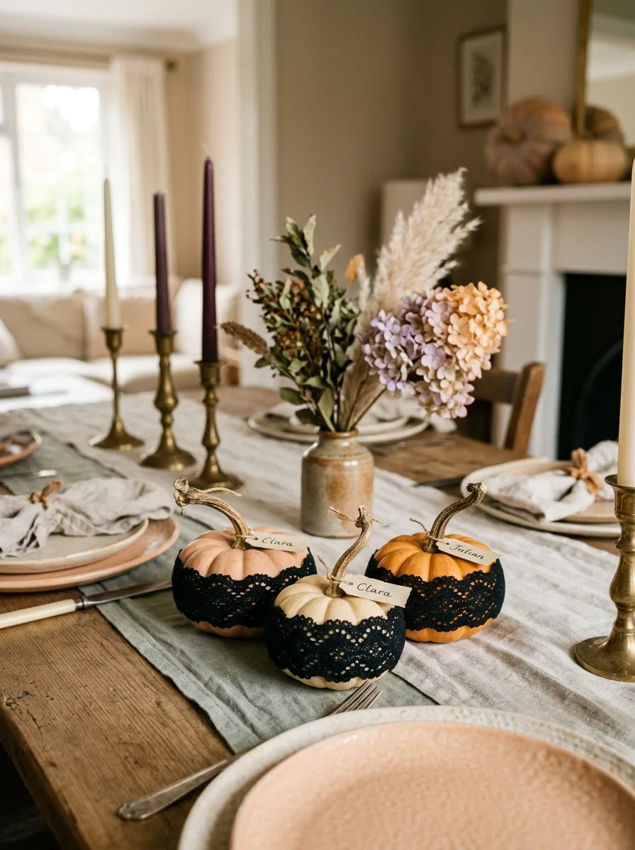 Mini Pumpkin Place Cards