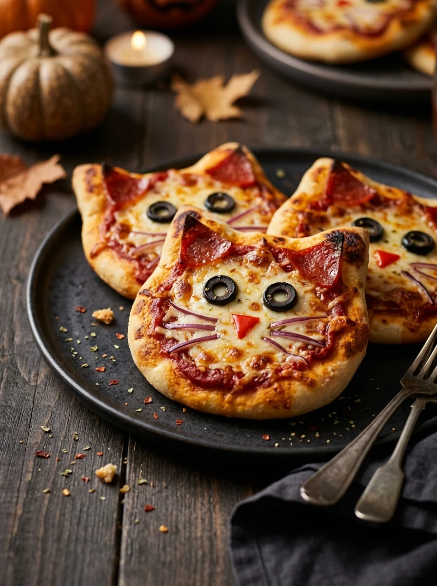 Pumpkin Face Mini Bagels