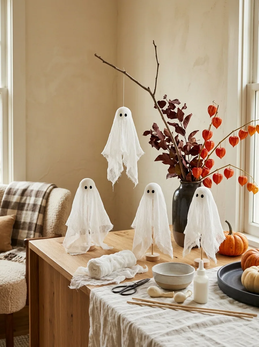 Floating Cheesecloth Ghosts