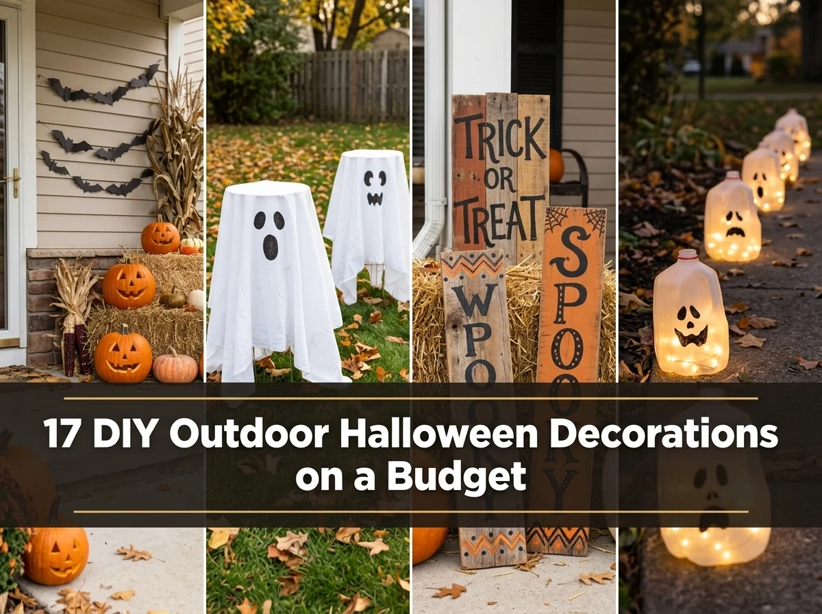 17 DIY Outdoor Halloween Decorations on a Budget