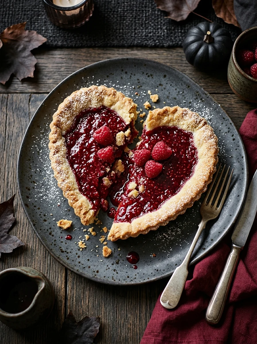 Broken Heart Raspberry Tart