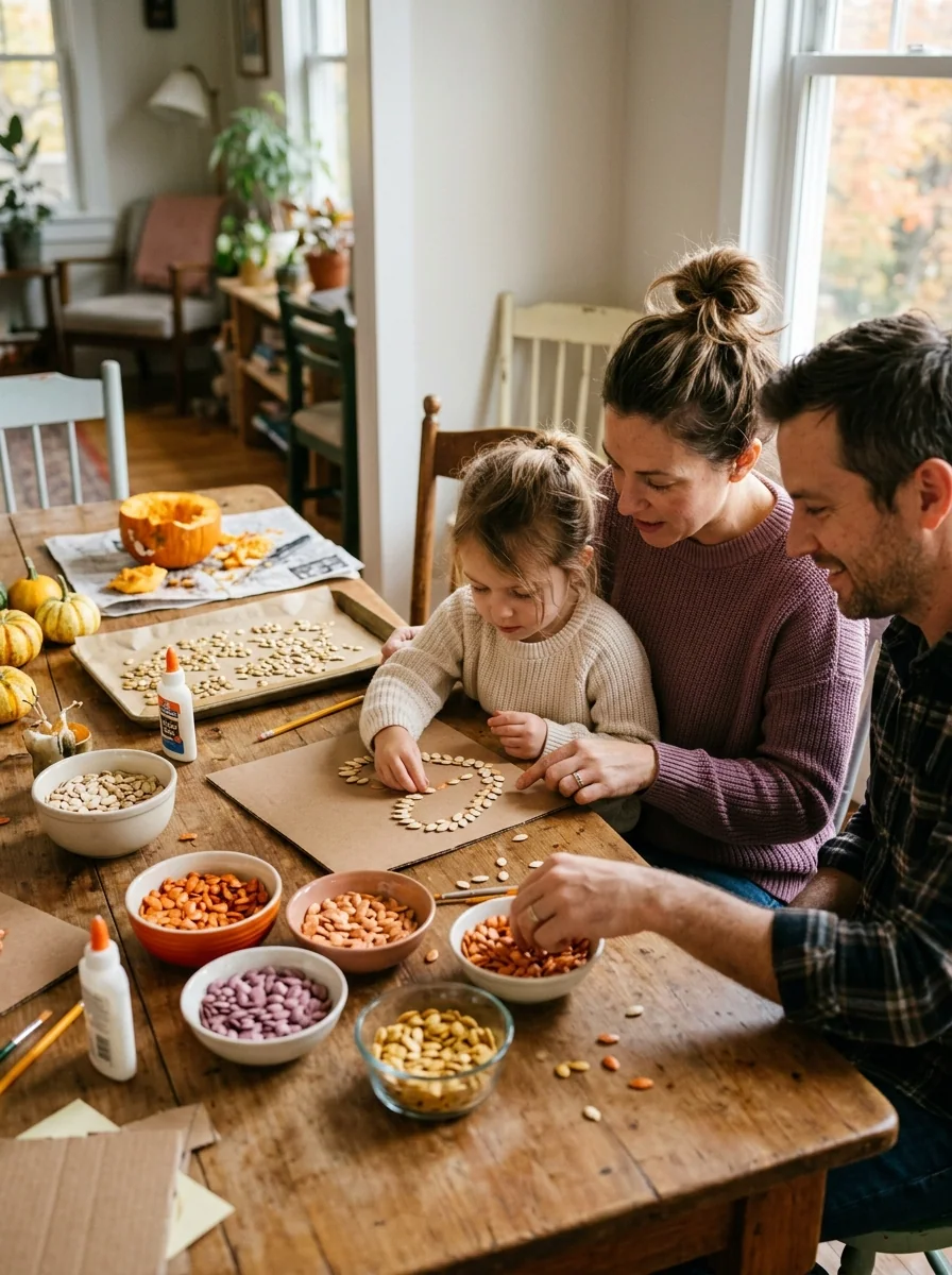 Make Pumpkin Seed Art