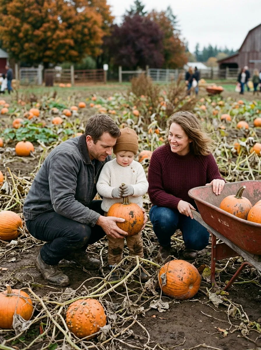 Pumpkin-Picking Saturday Card