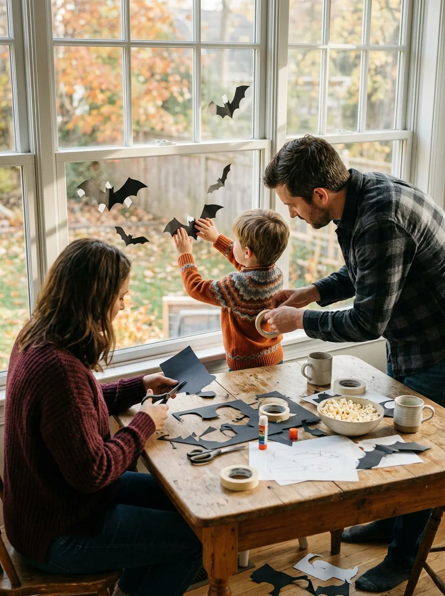 Paper-Bat Window Afternoon