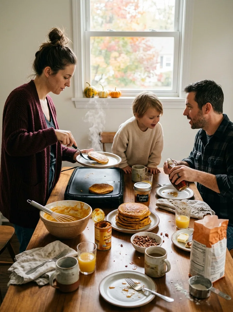 Pumpkin Spice Pancake Breakfast