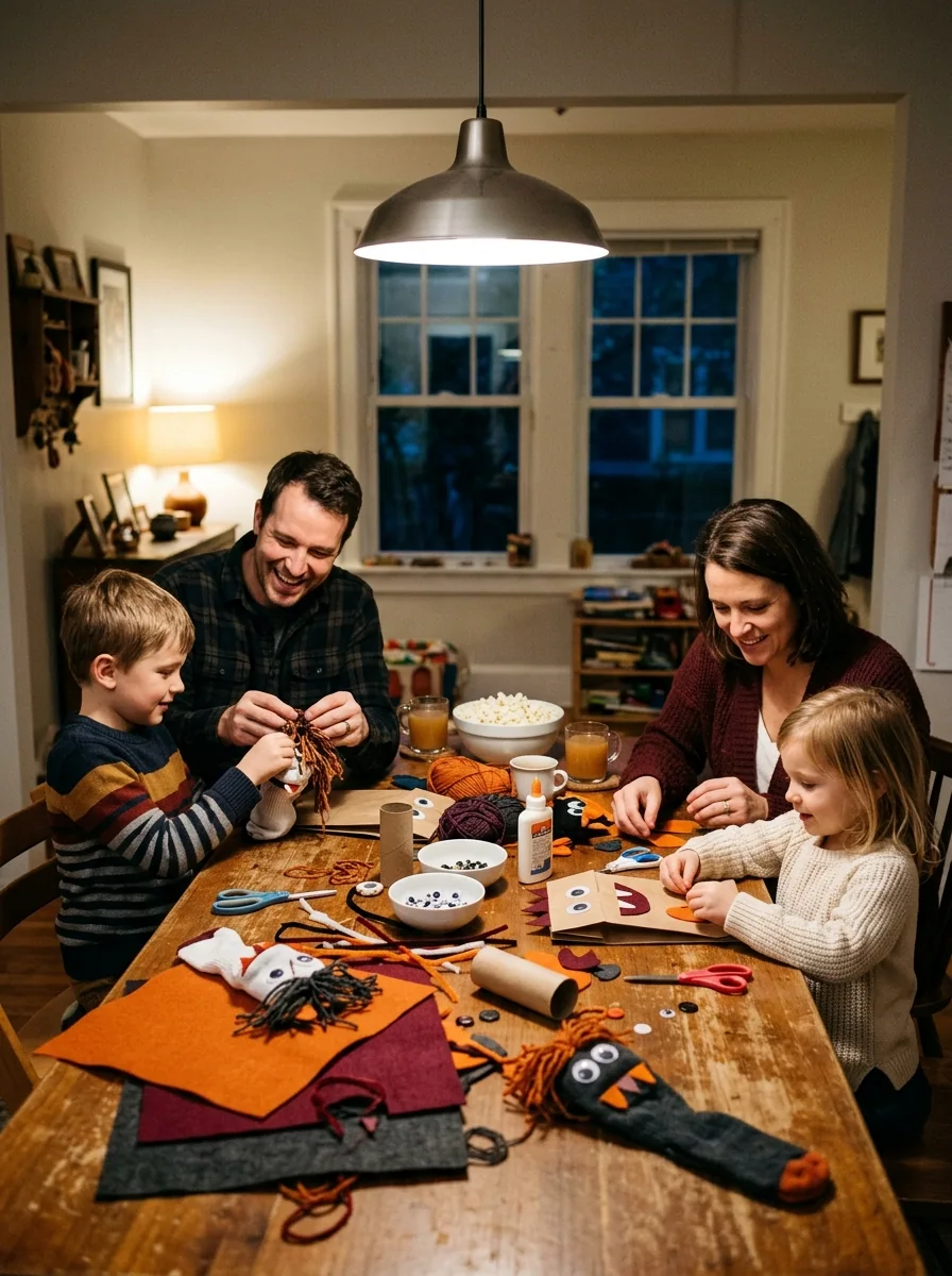 DIY Monster Puppet Evening