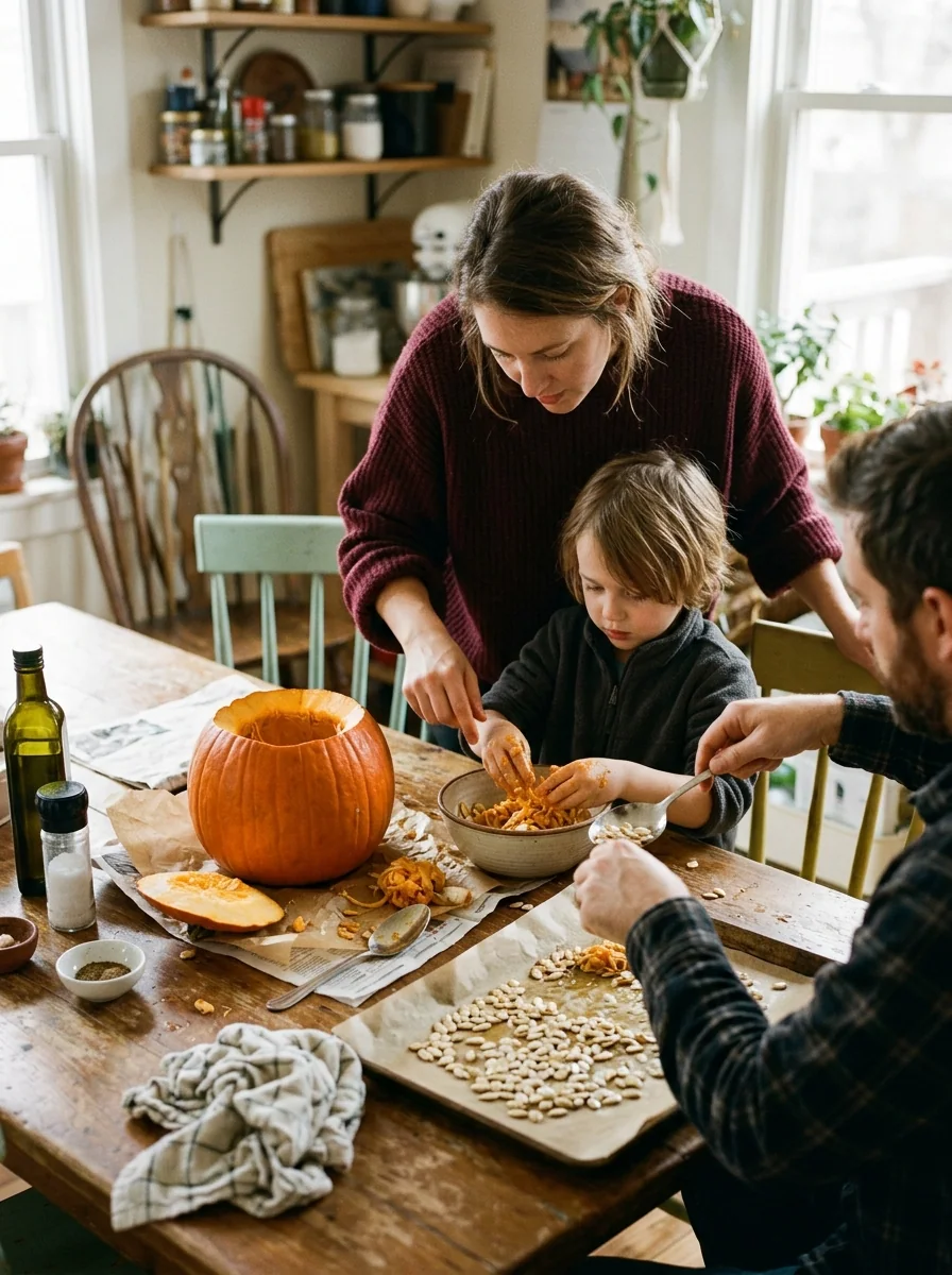 Pumpkin Seed Roasting Session