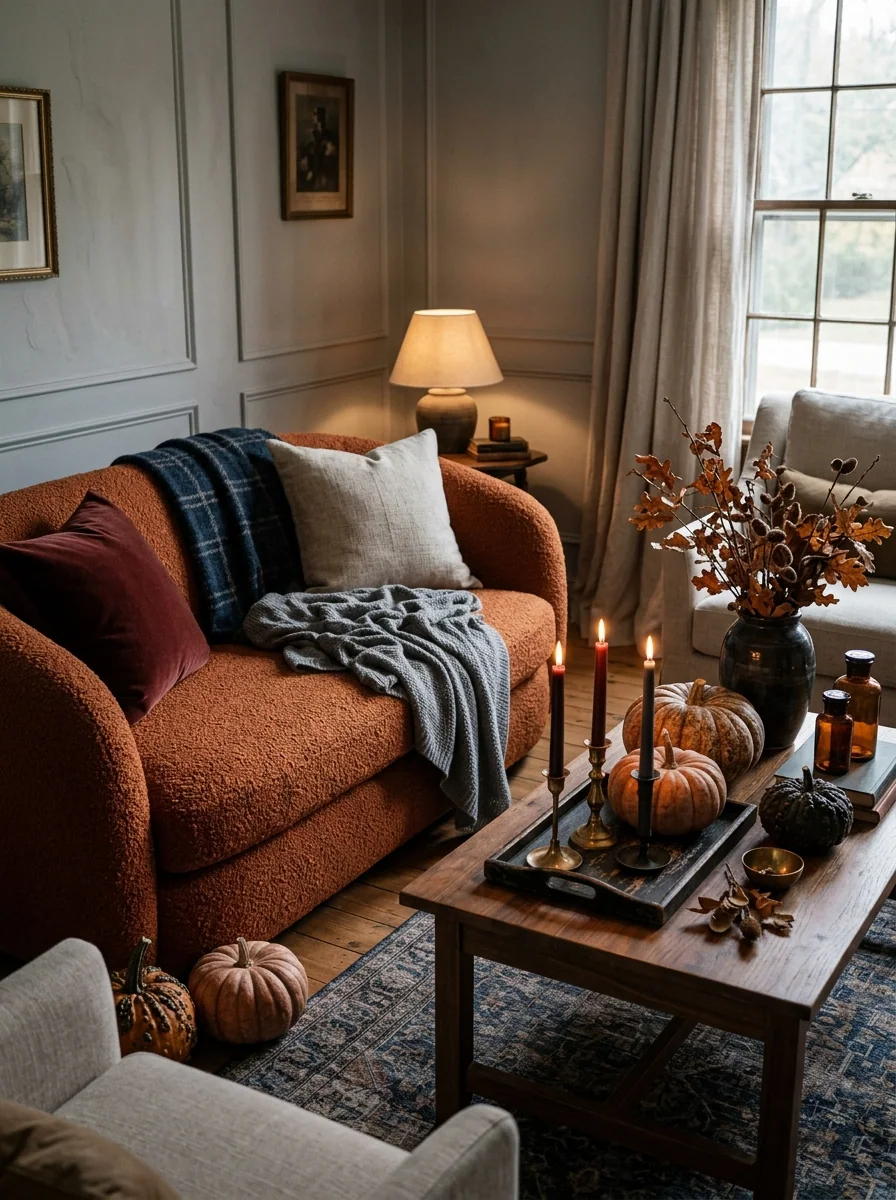 Olive and Plum Pumpkin Table
