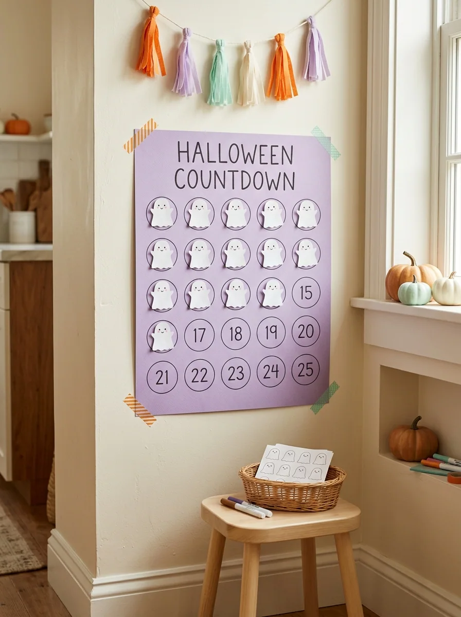 Friendly Ghost Sticker Chart