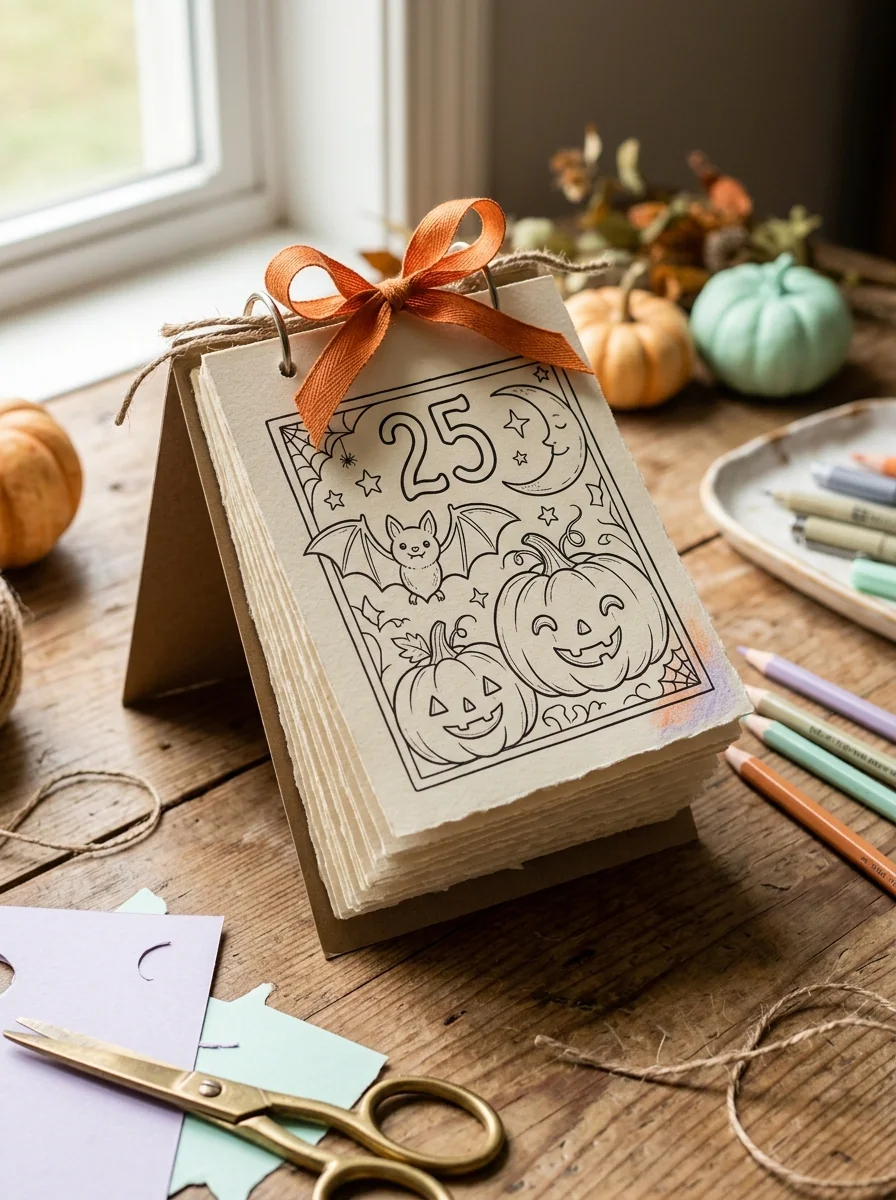 Halloween Coloring Page Flipbook