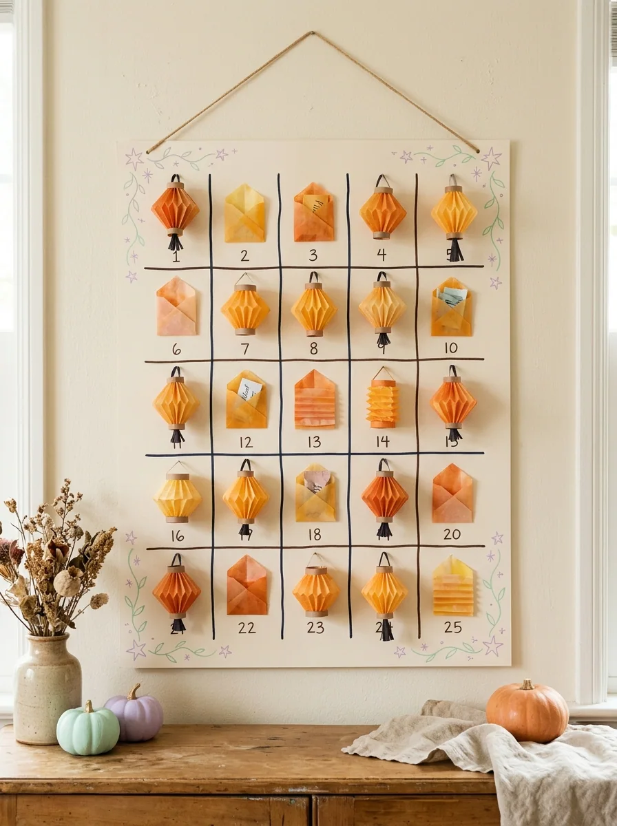 Glow-Free Lantern Calendar