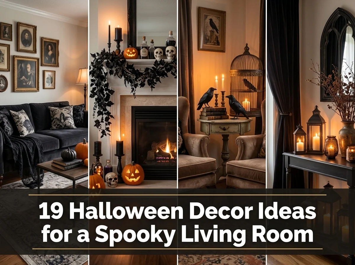 19 Halloween Decor Ideas for a Spooky Living Room