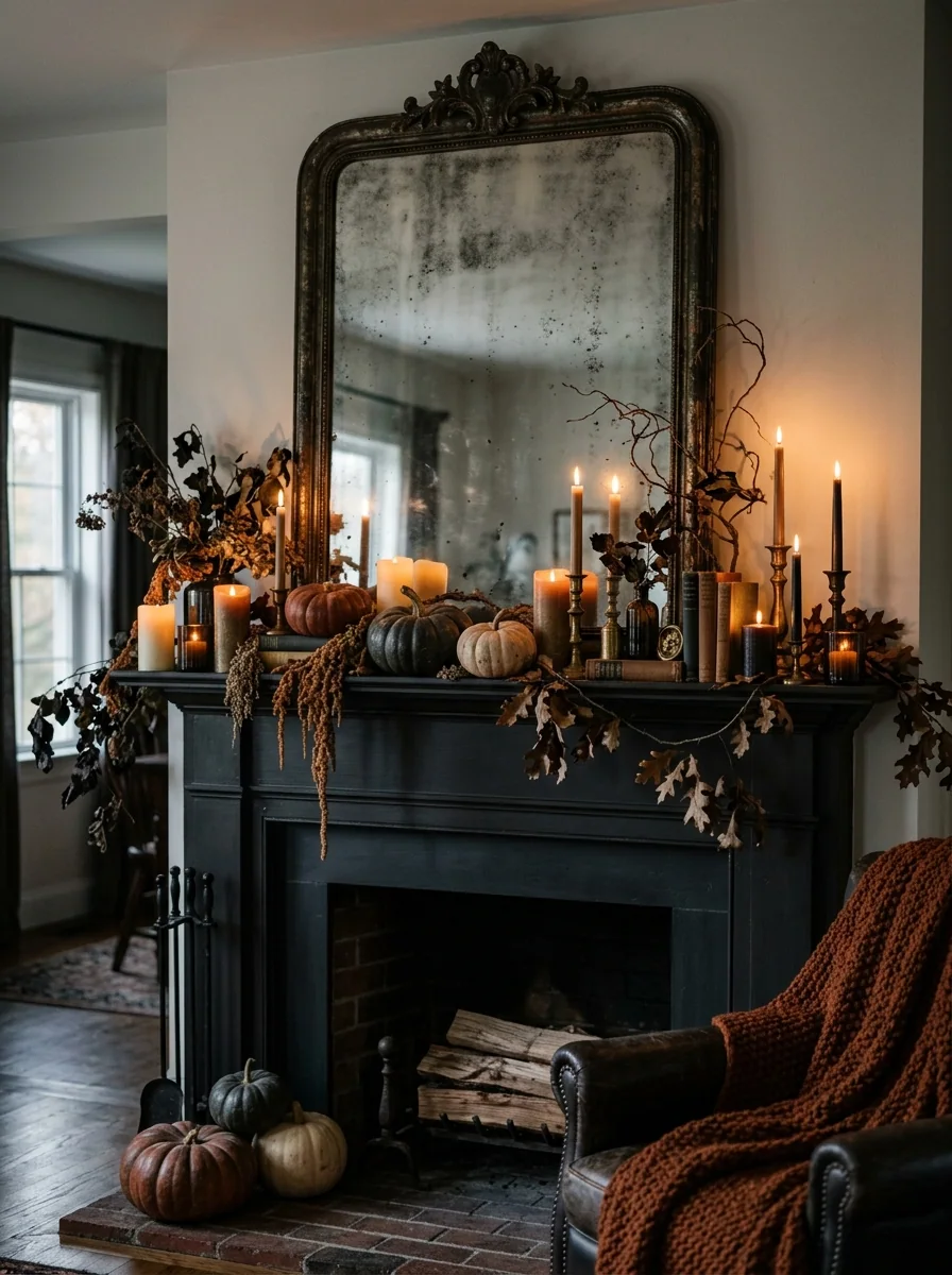 Smoky Mirror and Candles