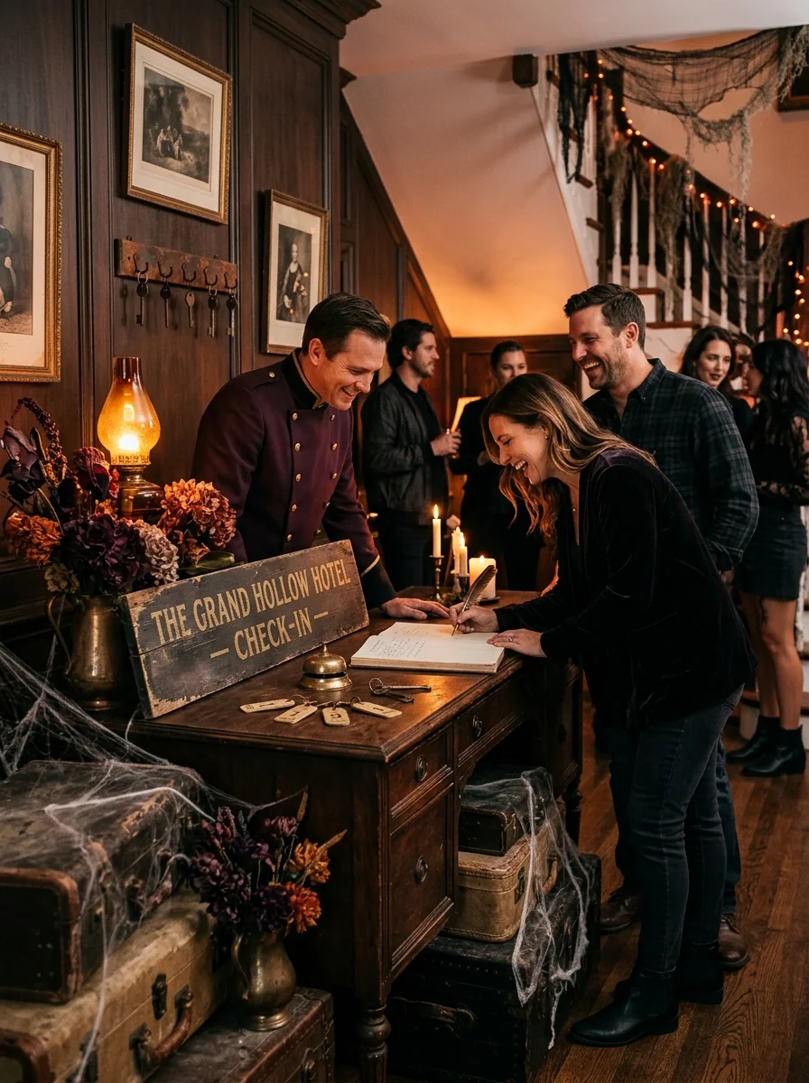 Haunted Hotel Check-In Party