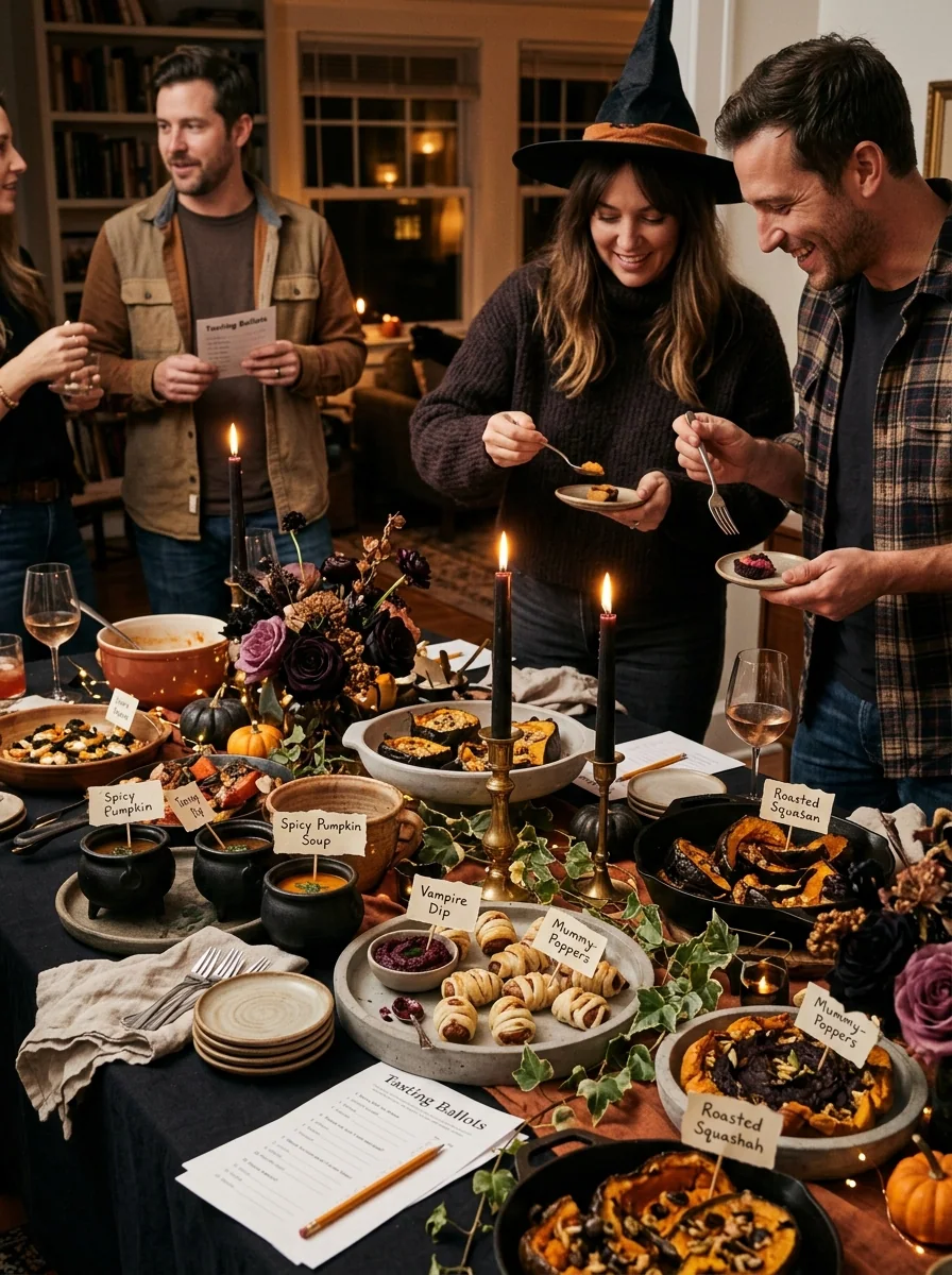 Halloween Potluck Tasting Menu
