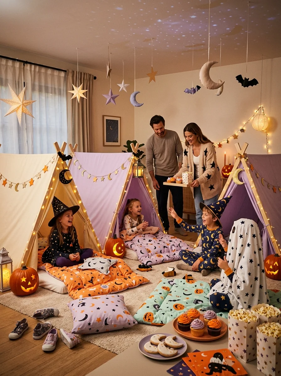 Moon-and-Stars Sleepover Theme