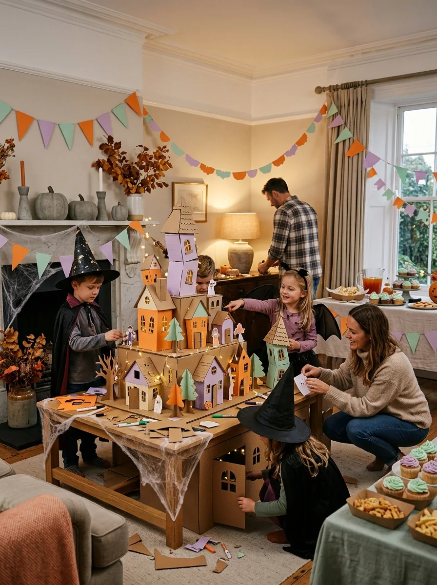 Cardboard Haunted Village