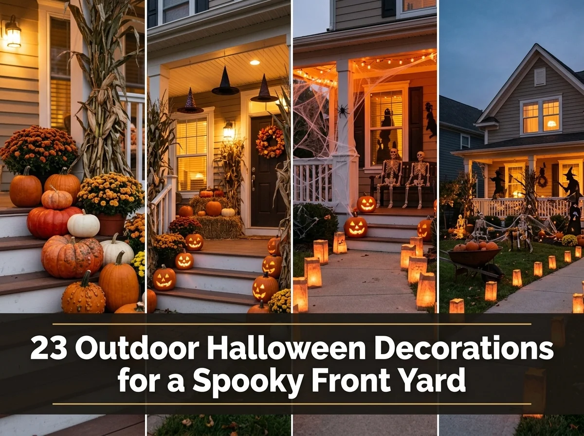 23 Outdoor Halloween Decorations for a Spooky Front Yard