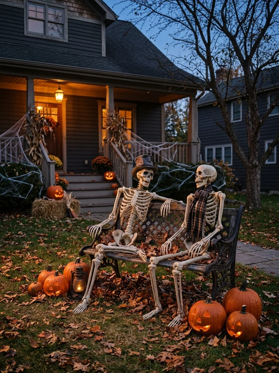Skeleton Garden Bench