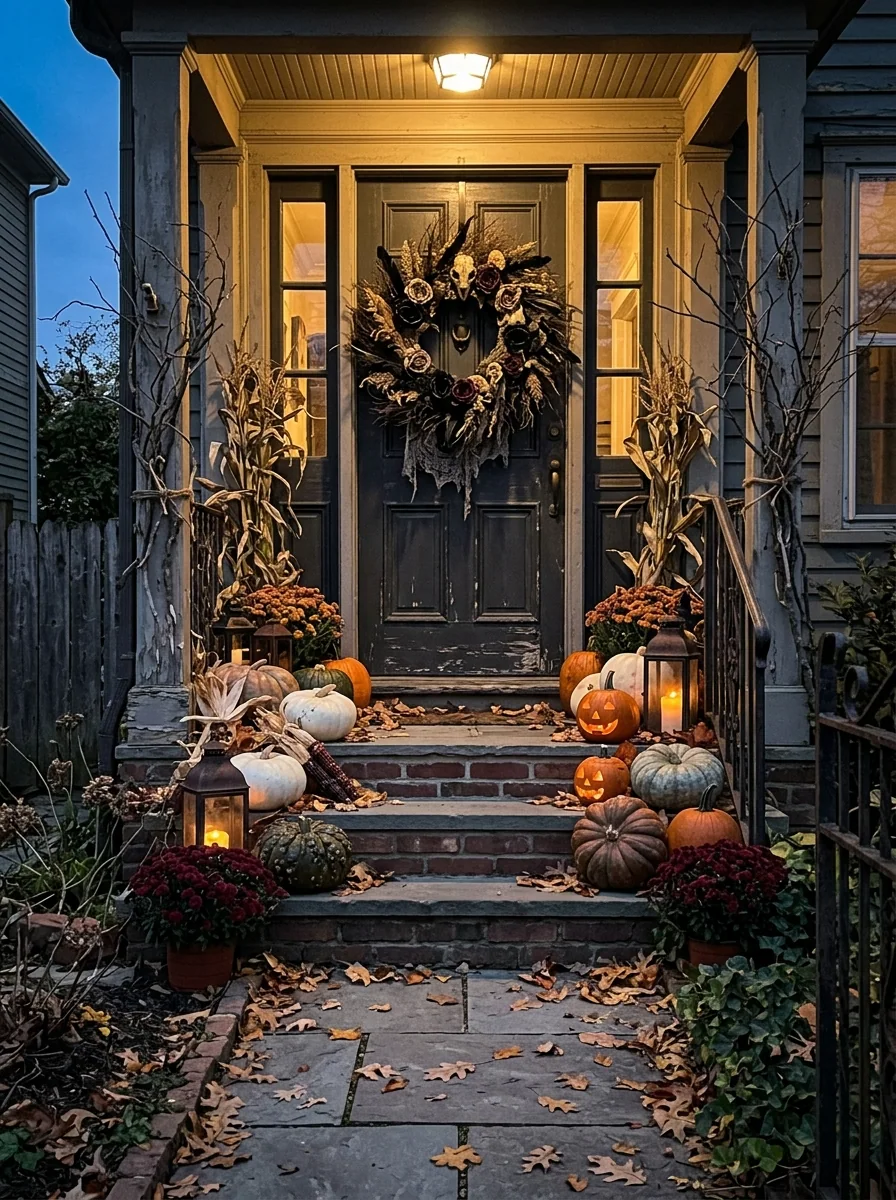 Gothic Front Door Wreath