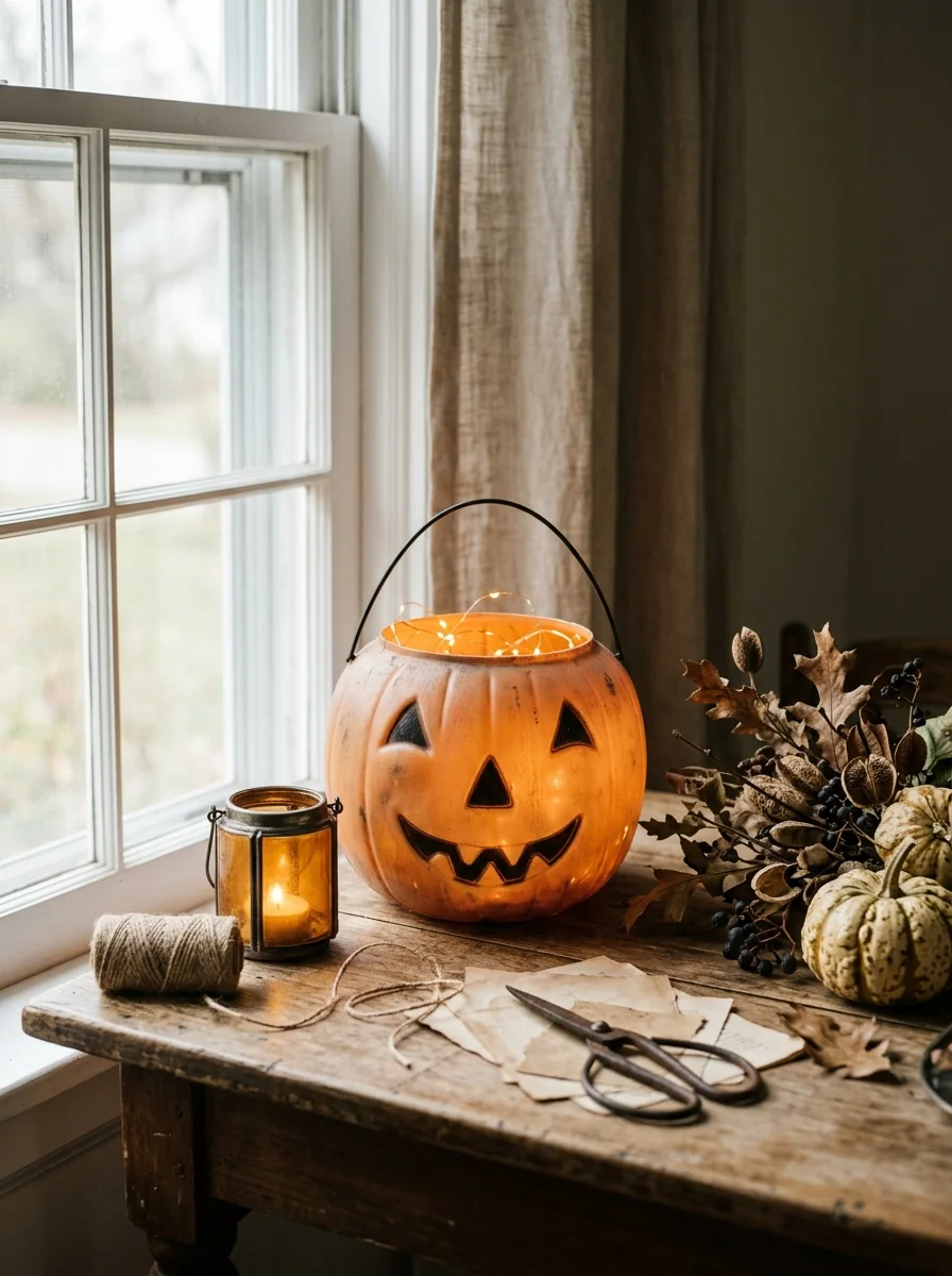 Retro Jack-O’-Lantern Pail